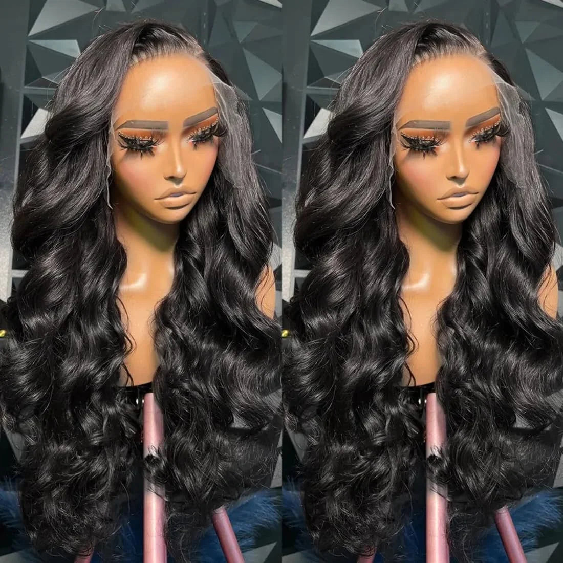 30-34 Inch 13x6 HD Body Wave Lace Front Wig 250% Density Loose Wave Pre-Plucked Human Hair Wig