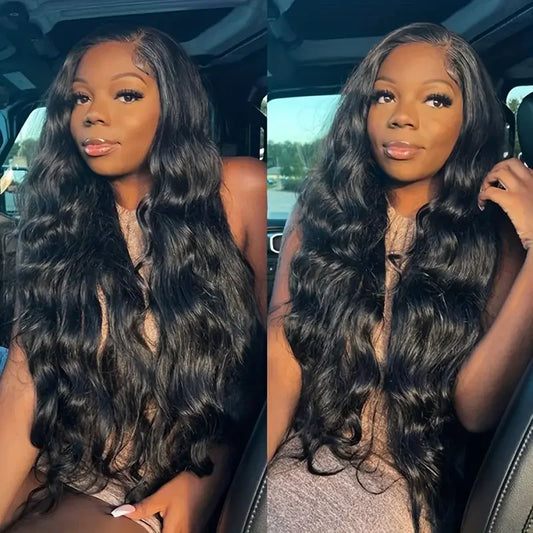 30-34 Inch Transparent Lace Front Human Hair Wig Body Wave 13x4 & 13x6 Pre-Plucked Brazilian Remy Full Lace Wig