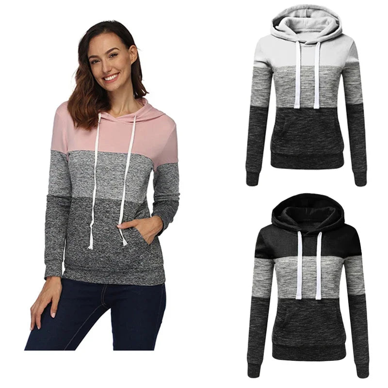 Women's Spring 2024 Sweatshirt Tracksuit High-Quality Versatile Hoodies for Daily Wear & Jogging