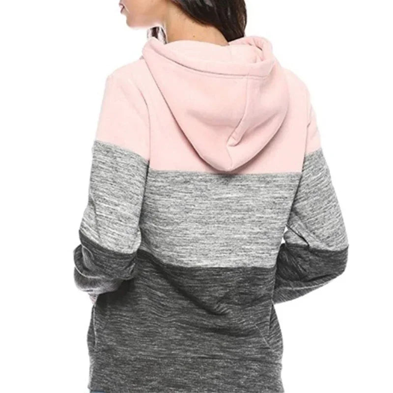 Women's Hooded Tracksuit Sweatshirt & Sweatpants Set Casual Jogging Pullover Versatile Sport Outfit, S-3XL