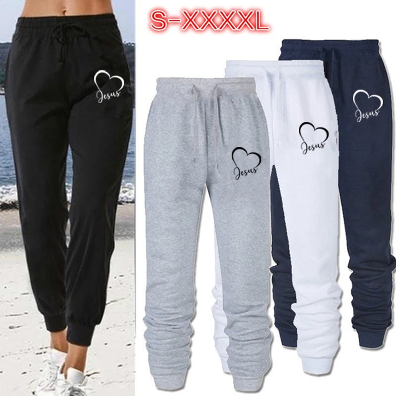 Women's Versatile Joggers Casual Baggy Pants with Lace-Up Details and Pockets