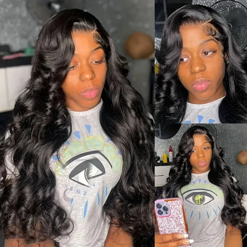 30-34 Inch Transparent Lace Front Human Hair Wig Body Wave 13x4 & 13x6 Pre-Plucked Brazilian Remy Full Lace Wig